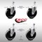 Service Caster 5 Inch SS Phenolic Swivel 1/2 Inch Threaded Stem Caster Total Lock Brake SCC, 2PK SCC-SSTSTTL20S514-PHS-121315-2-S-2 - alternate 1